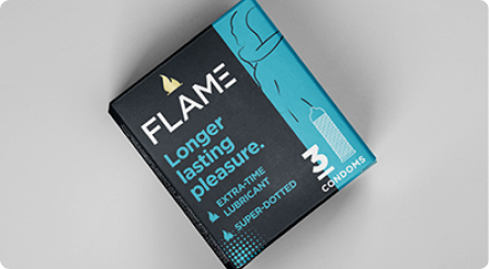 Flame Longer lasting pleasure.